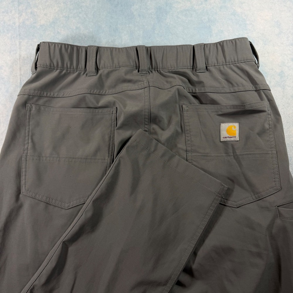 Carhartt Relaxed Fit Pants Mens M Grey Excellent Force Stretch Workwear 106265
